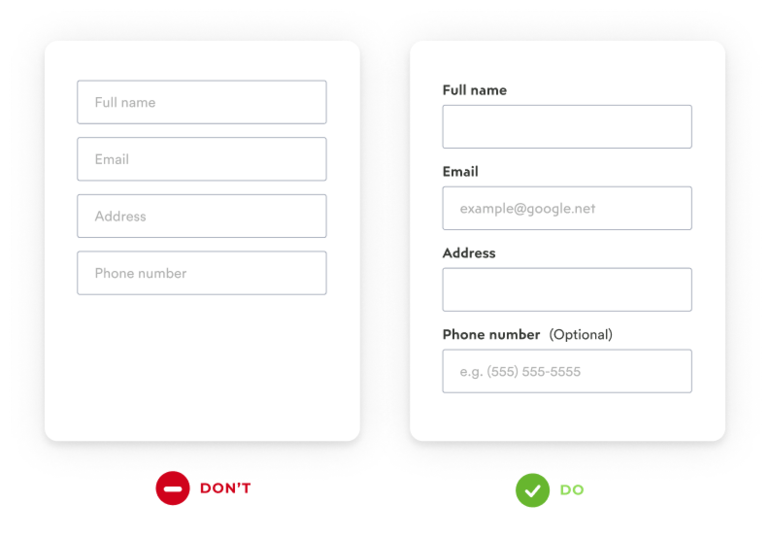 a good example of using a form field