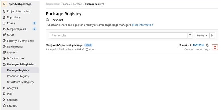 package registry