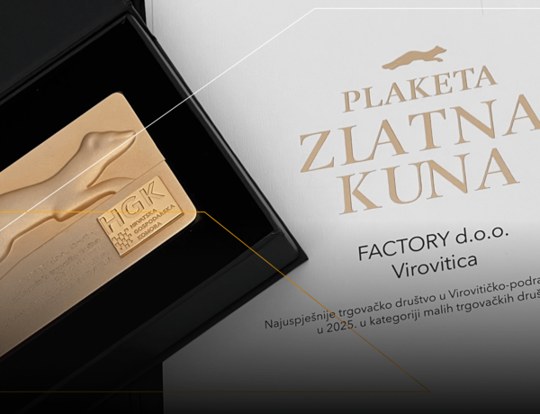 Factory receives its third Zlatna kuna award
