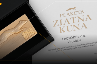 Factory receives its third Zlatna kuna award