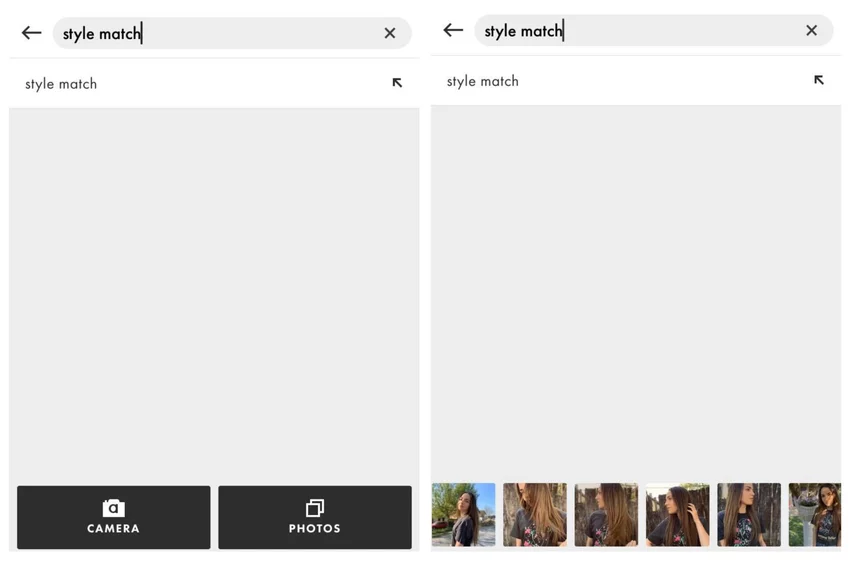 Style match feature in eCommerce