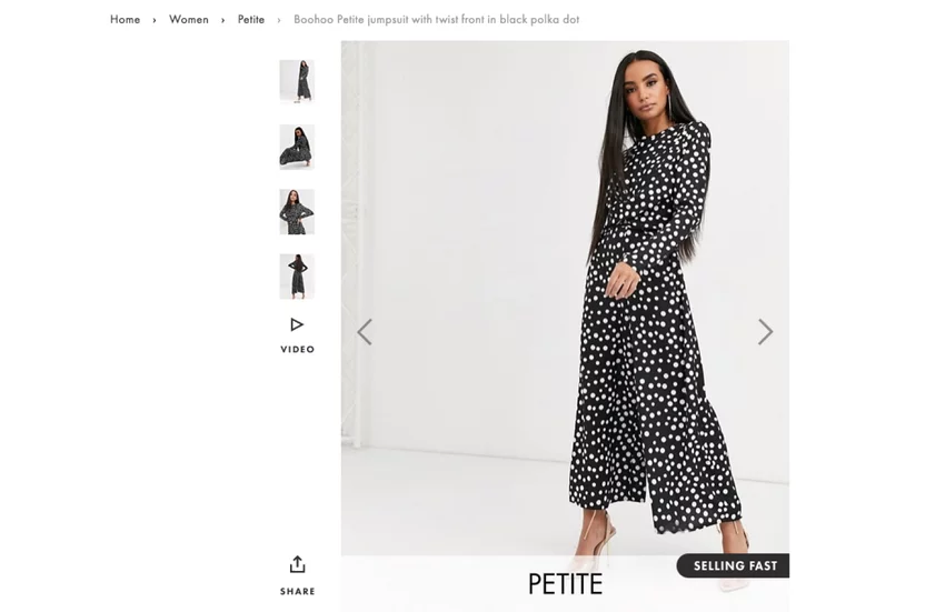 Pictures of products in eCommerce website