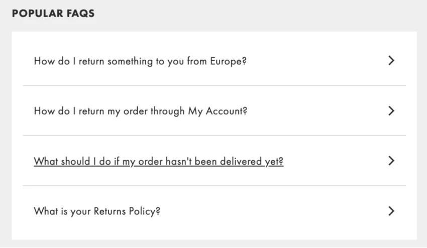 Popular FAQ in eCommerce