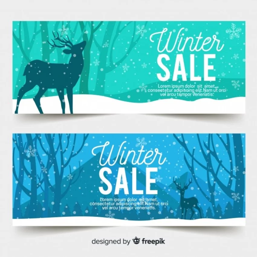 Christmas eCommerce website banner design