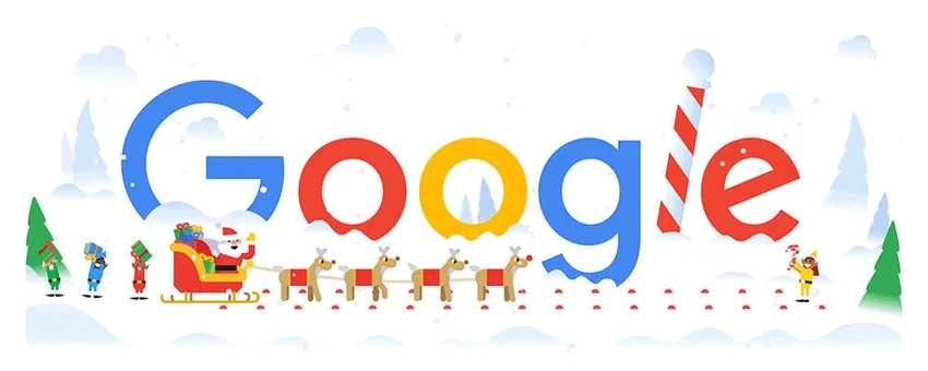 Google's Christmas logo Google's Christmas logo