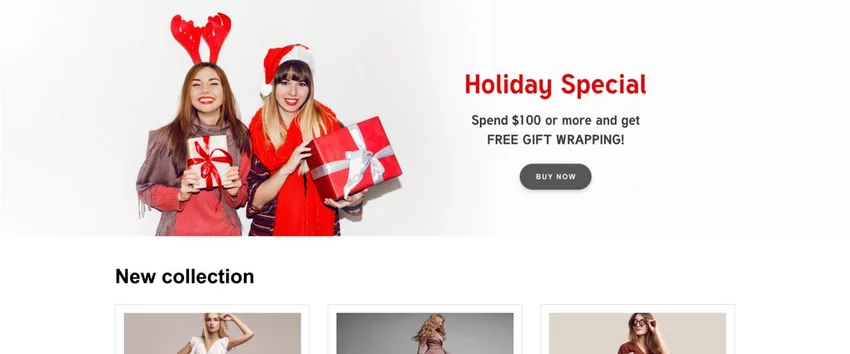 Christmas style stock photo for eCommerce