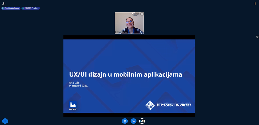 Predavanje Factoryja o UX UI dizajnu mobilnih aplikacija u suradnji s Filozofskim fakultetom u Osijeku