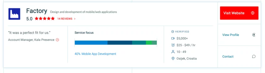 Factory is top development company Factory is top development company