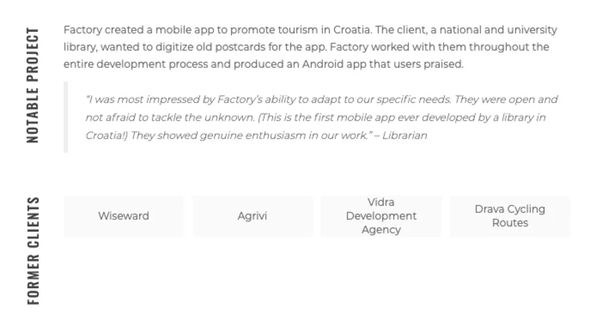 Factory is top agency for design and development