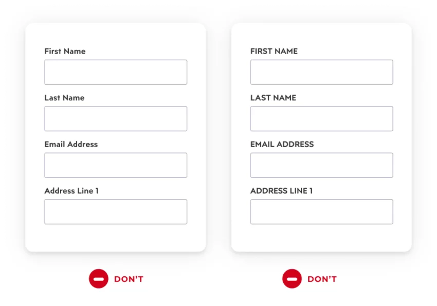 How to use labels when using form fields