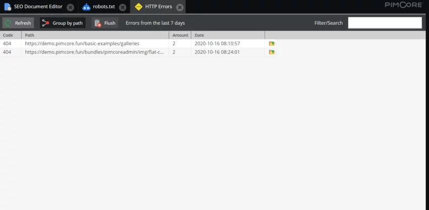 Magento Alternatives - Pimcore SEO management