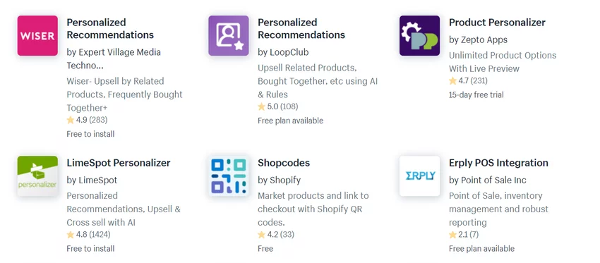 Shopify app store eCommerce alternative to Magento
