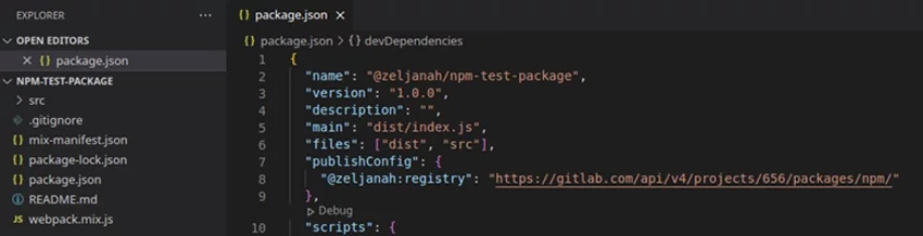 package json
