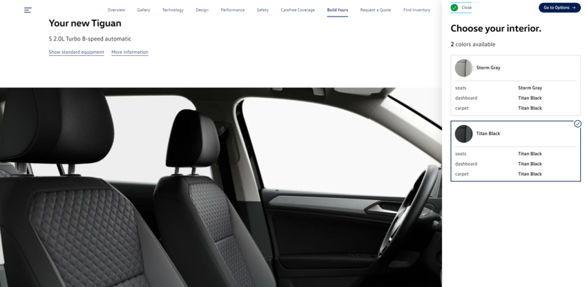 Product configurator best practices VW example