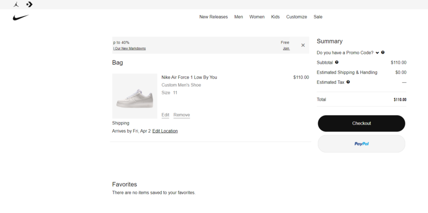 Using Nike By You product configurator