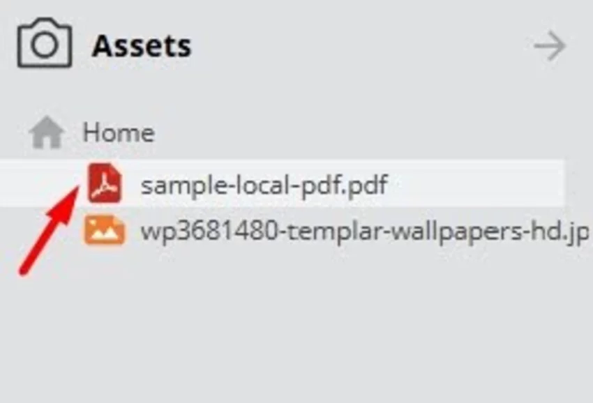 Asset tree document example