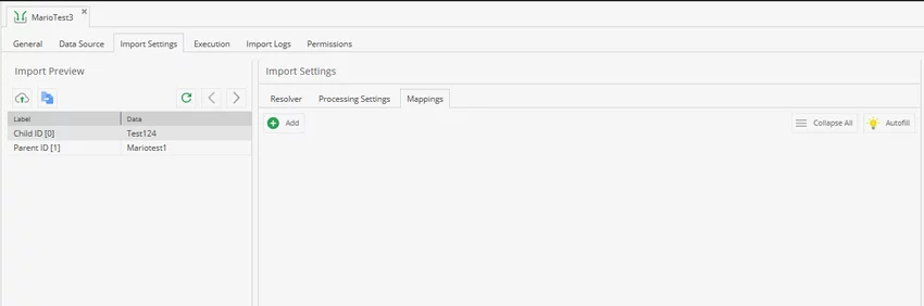Mappings section left empty during hierarchy update where only object location changes