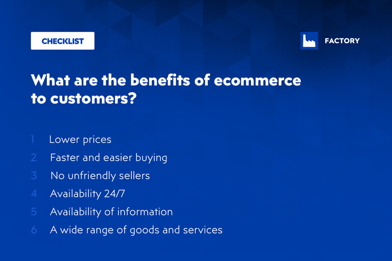 Benefits of eCommerce for customers