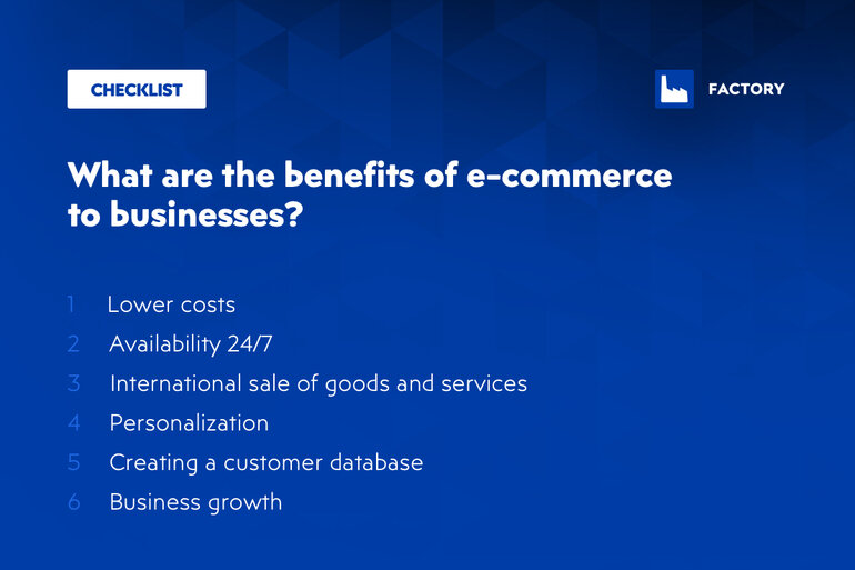 Benefits of eCommerce for businesses