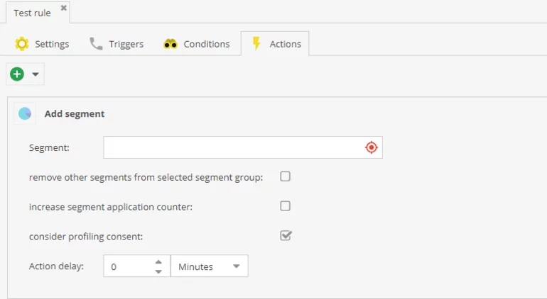 Adding customer segment in customer automation rules in Pimcore