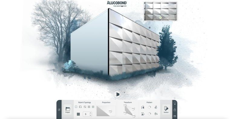 Alucobond Facademaker complex product configurator