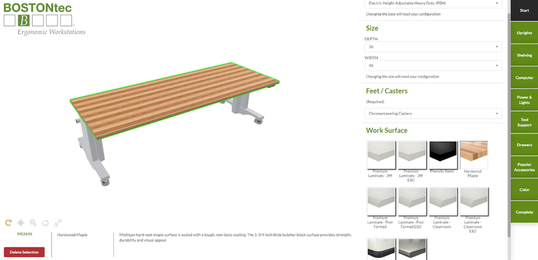 Complex product configurator in furniture industry