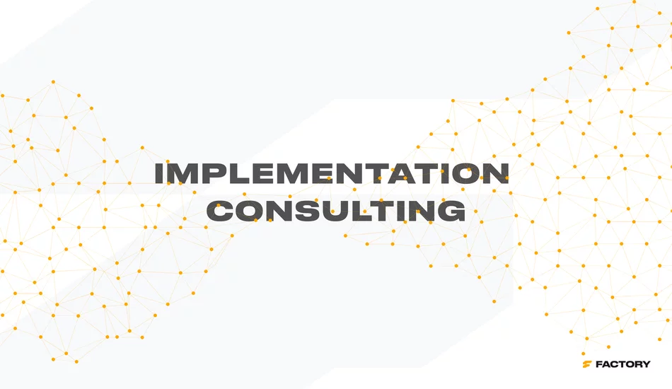 Abstract connected network illustrating Pimcore implementation consulting