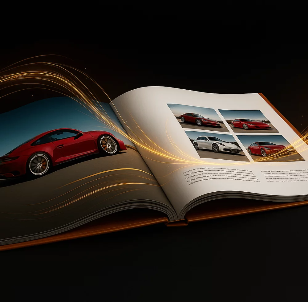 Publishing and print solutions by Factory illustration image