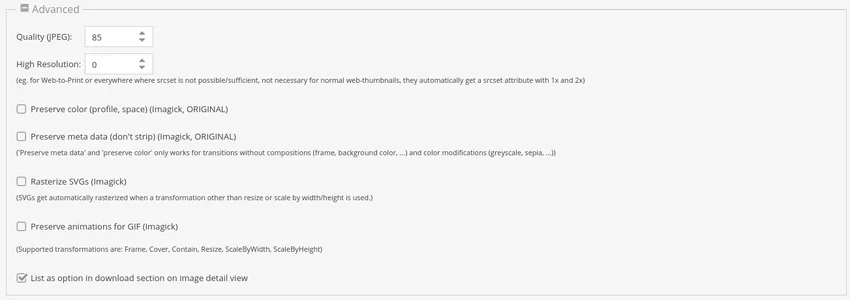 Downloading an asset as a thumbnail directly from Pimcore X admin panel Downloading an asset as a thumbnail directly from Pimcore X admin panel